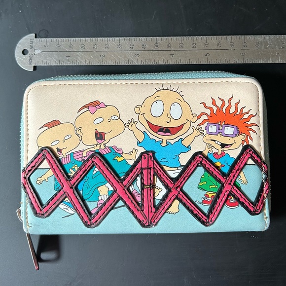 Loungefly Nickelodeon Rugrats 30th Anniversary Faux Leather Wallet NWT - Picture 5 of 6